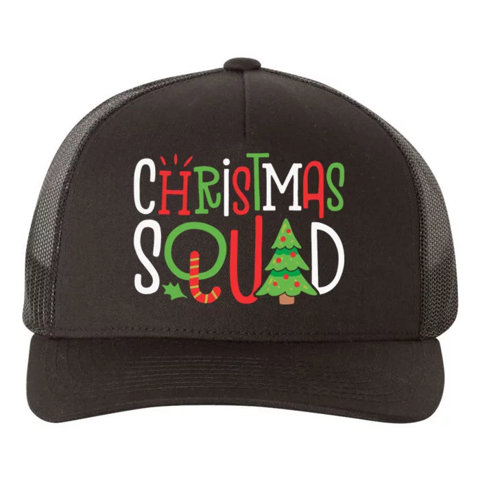 Christmas Squad Funny Xmas Tree Family Matching Pajamas Yupoong Adult 5-Panel Trucker Hat