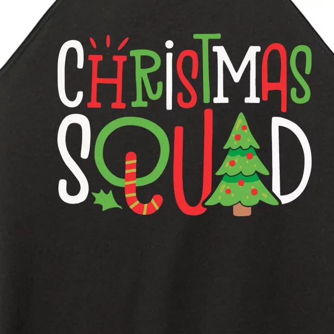 Christmas Squad Funny Xmas Tree Family Matching Pajamas Women’s Perfect Tri Rocker Tank