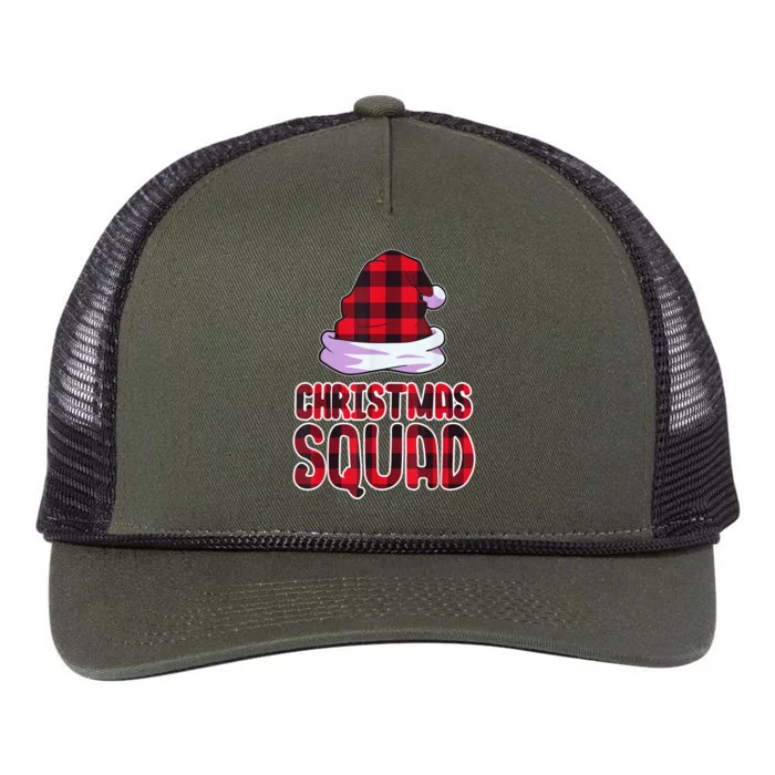 Christmas Squad Family Group Matching Christmas Party Pajama Retro Rope Trucker Hat Cap