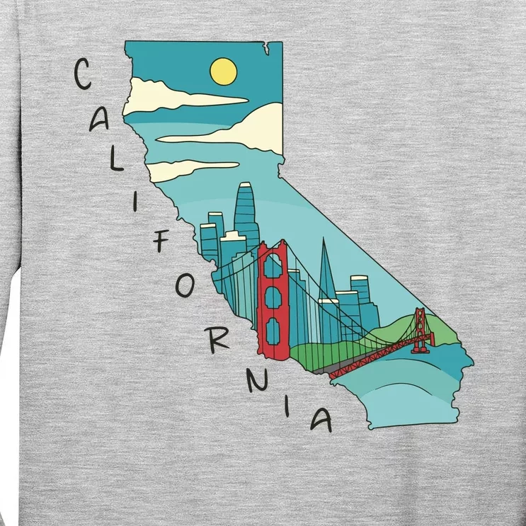 California San Francisco View Tall Long Sleeve T-Shirt