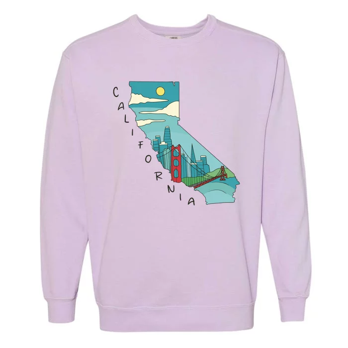 California San Francisco View Garment-Dyed Sweatshirt