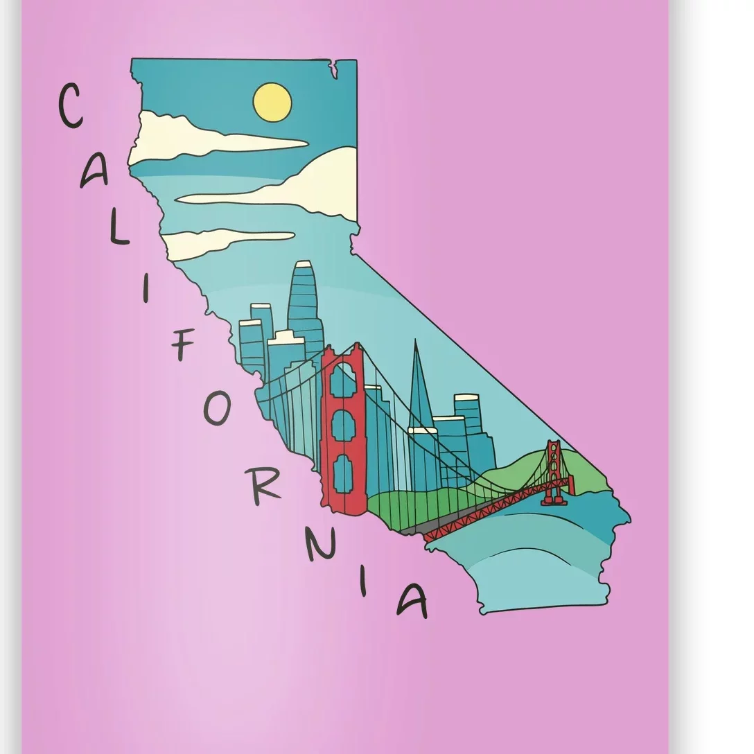 California San Francisco View Poster