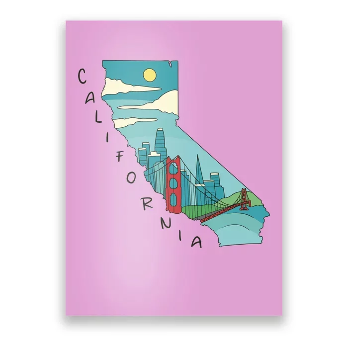 California San Francisco View Poster