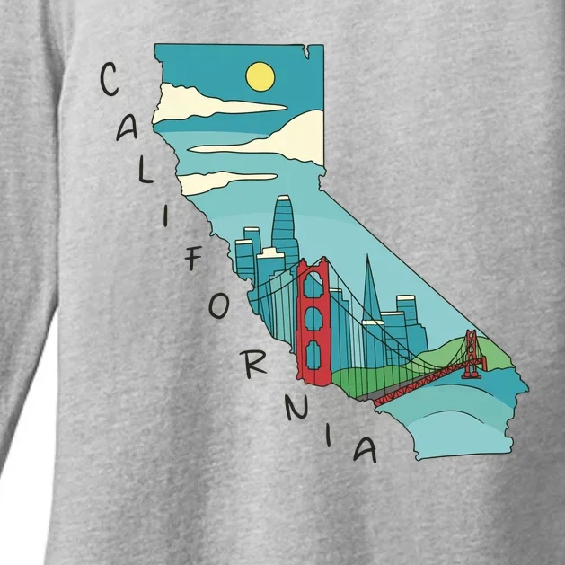 California San Francisco View Womens CVC Long Sleeve Shirt