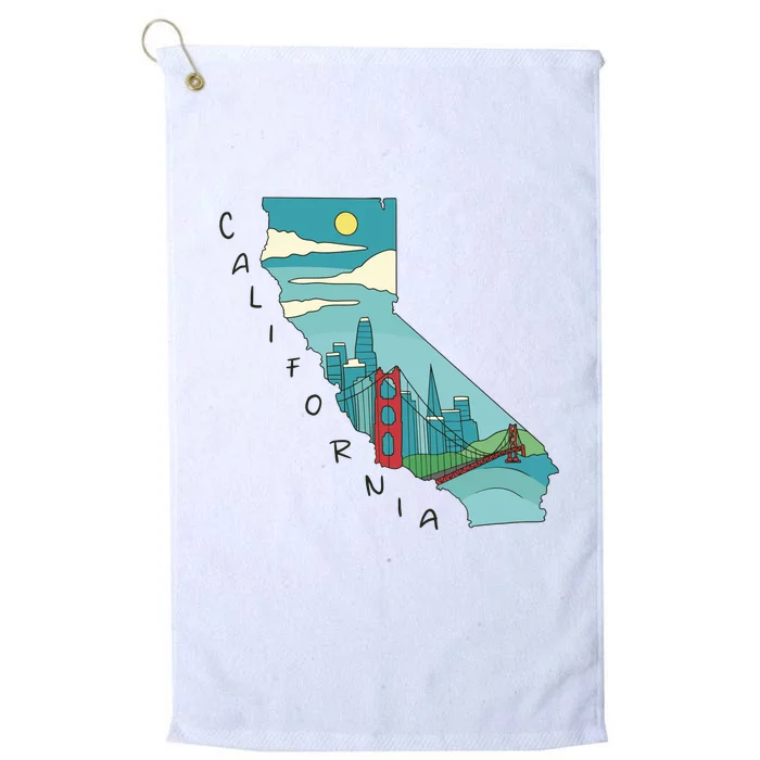 California San Francisco View Platinum Collection Golf Towel