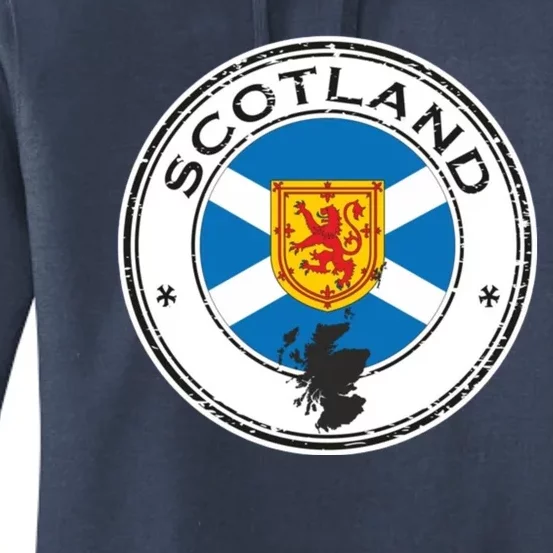 Cool Scotland Flag Women's Pullover Hoodie