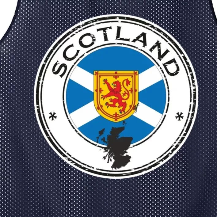 Cool Scotland Flag Mesh Reversible Basketball Jersey Tank