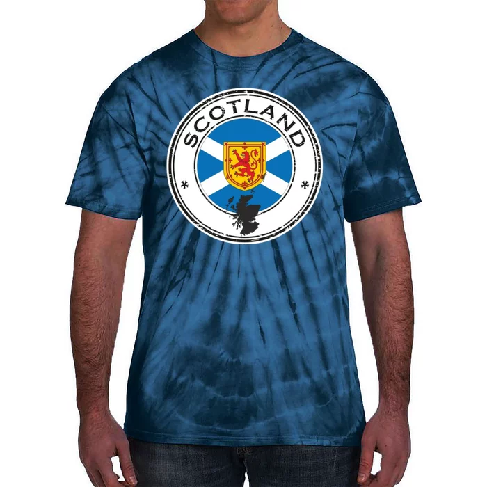 Cool Scotland Flag Tie-Dye T-Shirt