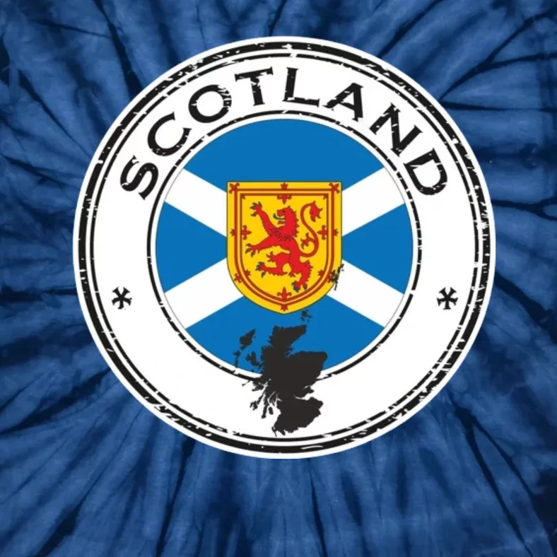 Cool Scotland Flag Tie-Dye T-Shirt