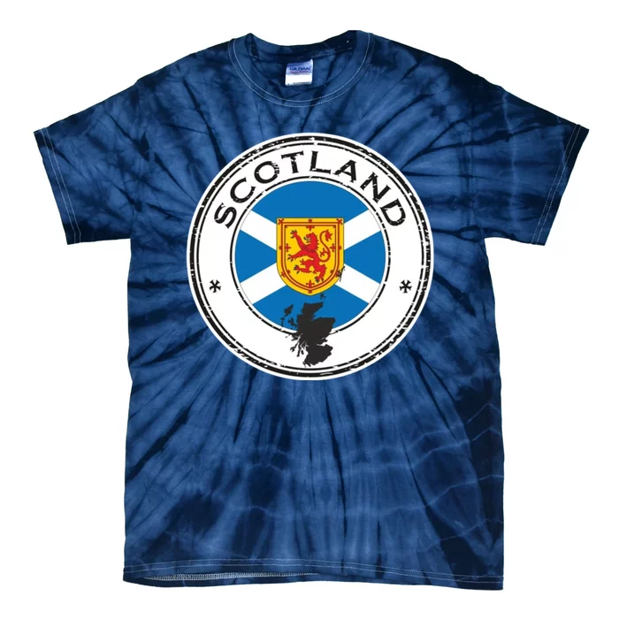 Cool Scotland Flag Tie-Dye T-Shirt