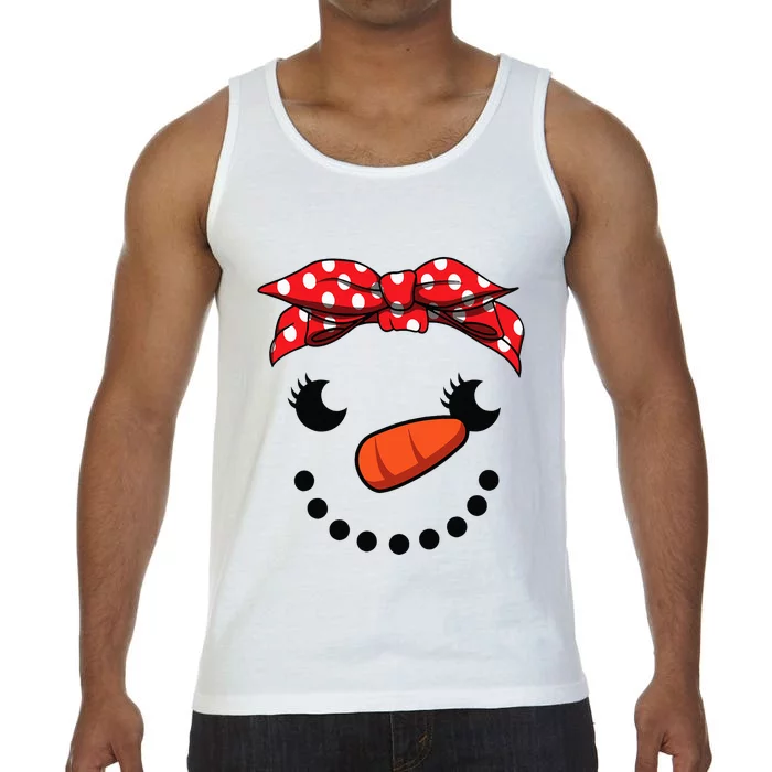 Cutest Snowman Face Christmas Costume Xmas Comfort Colors® Tank Top