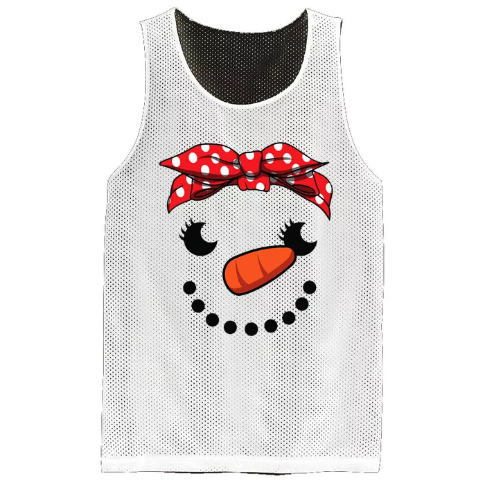 Cutest Snowman Face Christmas Costume Xmas Mesh Reversible Basketball Jersey Tank