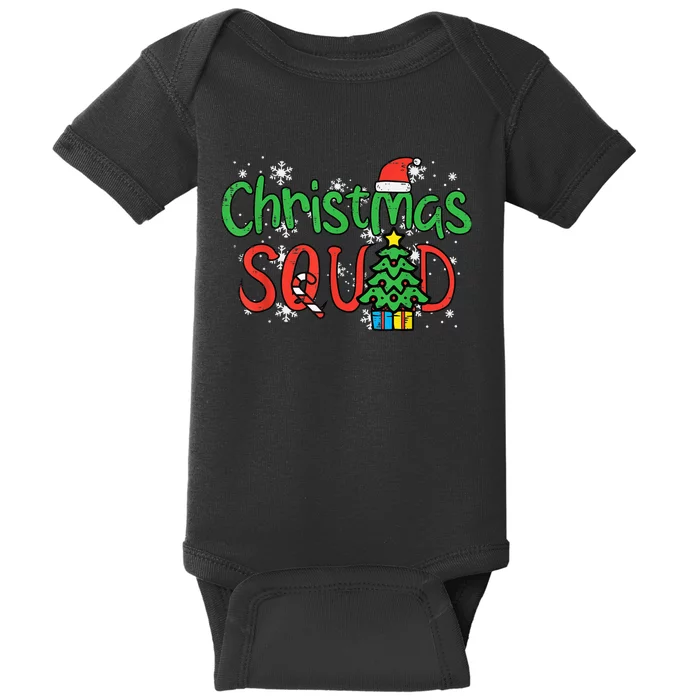 Christmas Squad Family Xmas Crew  Wo Boy Girls Kid Baby Bodysuit