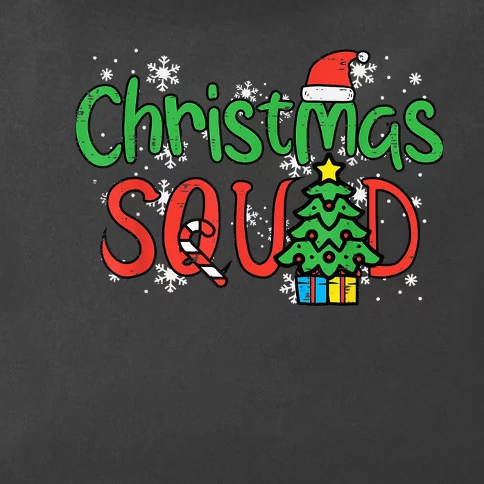 Christmas Squad Family Xmas Crew  Wo Boy Girls Kid Zip Tote Bag