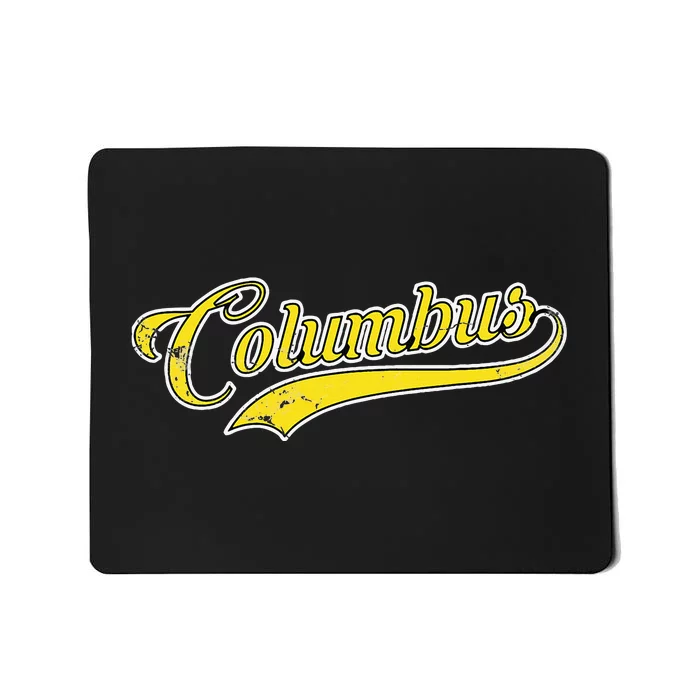 Columbus Soccer Fan Vintage Mousepad