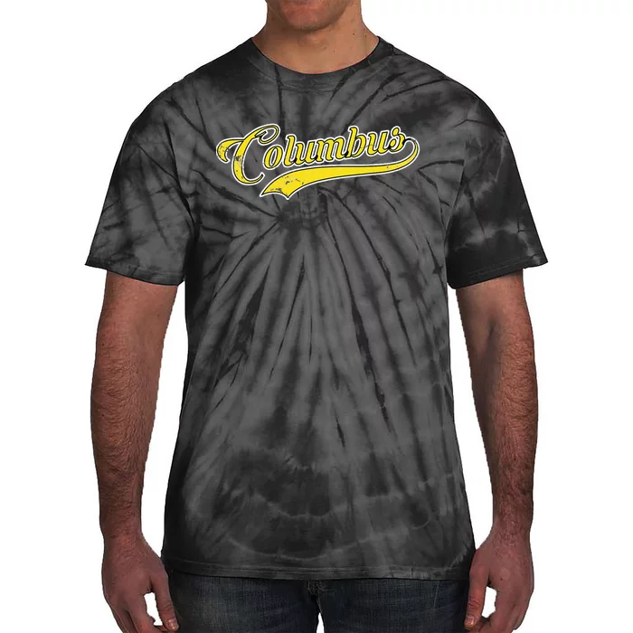 Columbus Soccer Fan Vintage Tie-Dye T-Shirt