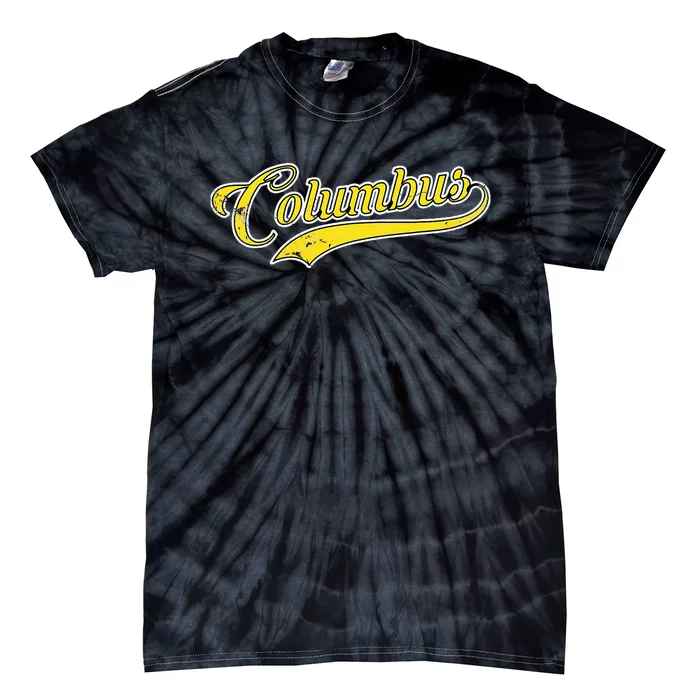 Columbus Soccer Fan Vintage Tie-Dye T-Shirt