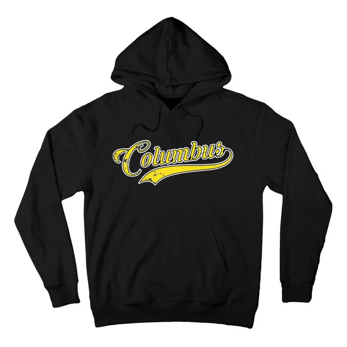 Columbus Soccer Fan Vintage Tall Hoodie