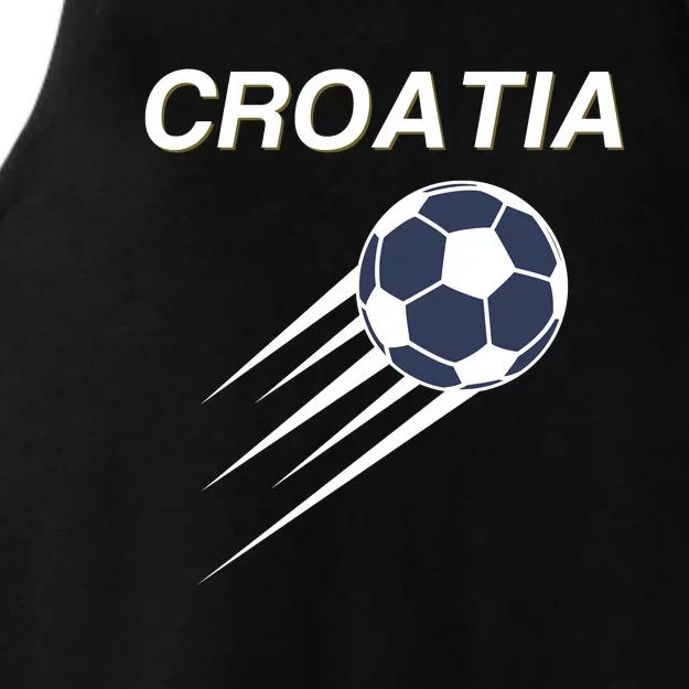 Croatia Soccer Football Croatian Ladies Tri-Blend Wicking Tank