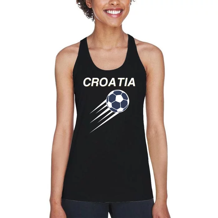 Croatia Soccer Football Croatian Women's Racerback Tank