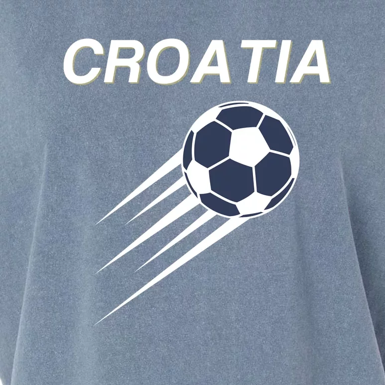 Croatia Soccer Football Croatian Garment-Dyed Women's Muscle Tee