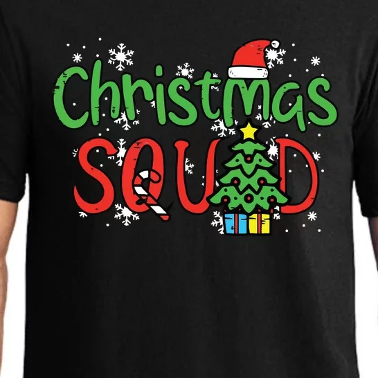 Christmas Squad Family Xmas Crew Women Boy Girls Kids Pajama Set