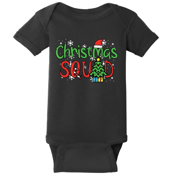 Christmas Squad Family Xmas Crew Women Boy Girls Kids Baby Bodysuit