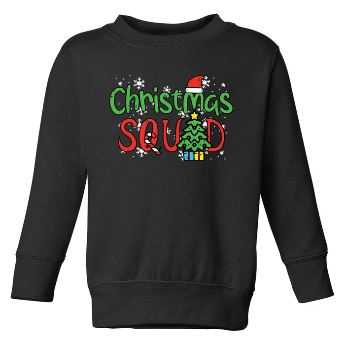 Christmas Squad Family Xmas Crew Women Boy Girls Kids Toddler Sweatshirt