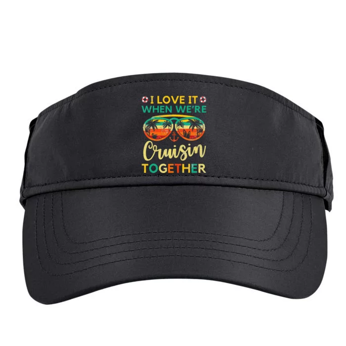 Cruise Ship Family Friends Matching Vacation Adult Drive Performance Visor