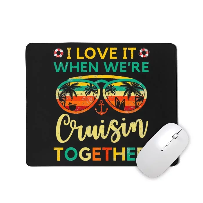 Cruise Ship Family Friends Matching Vacation Mousepad