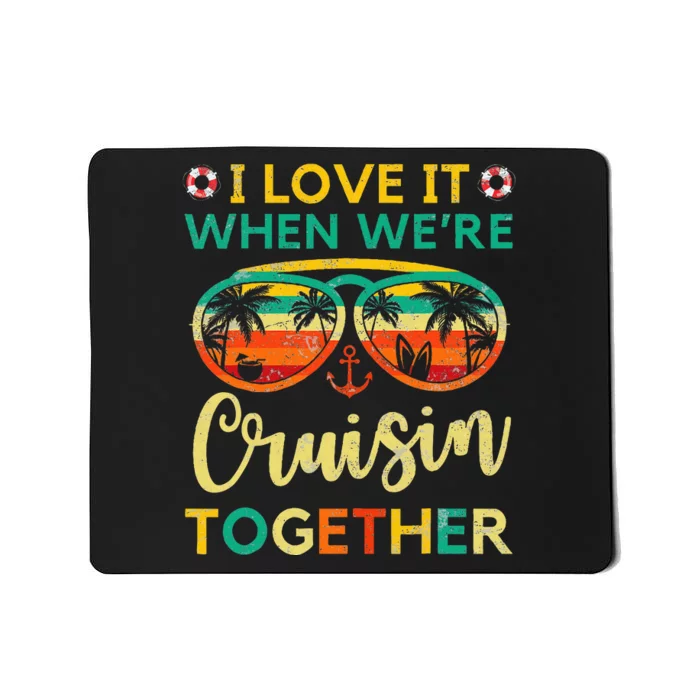 Cruise Ship Family Friends Matching Vacation Mousepad