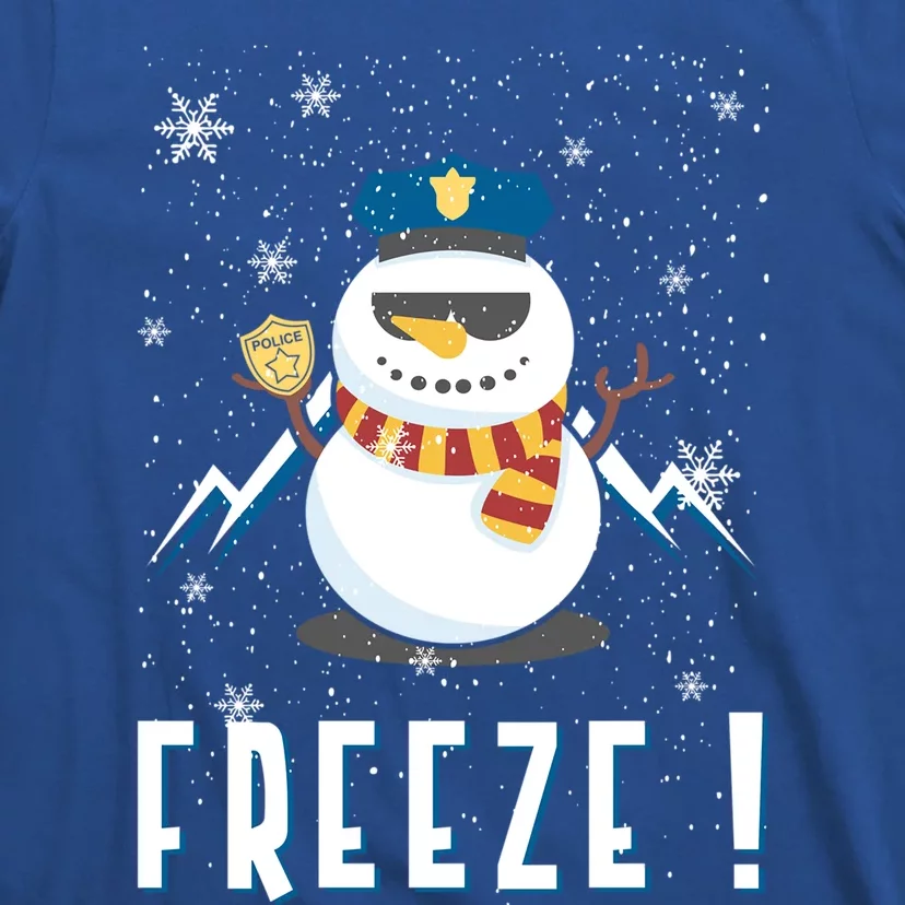 Cop Snow Freeze Police Navidad Police Police Officer Gift T-Shirt