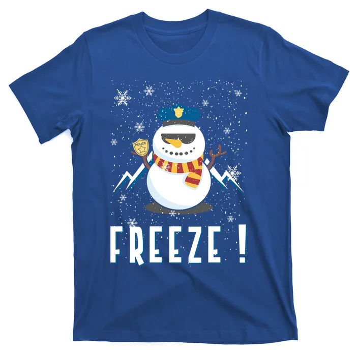 Cop Snow Freeze Police Navidad Police Police Officer Gift T-Shirt