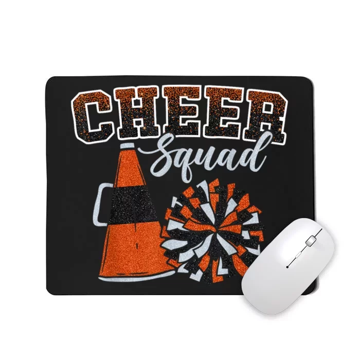 Cheer Squad Funny Cheerleader Cheerleading Orange Mousepad