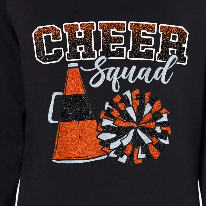 Cheer Squad Funny Cheerleader Cheerleading Orange Womens California Wash Sweatshirt