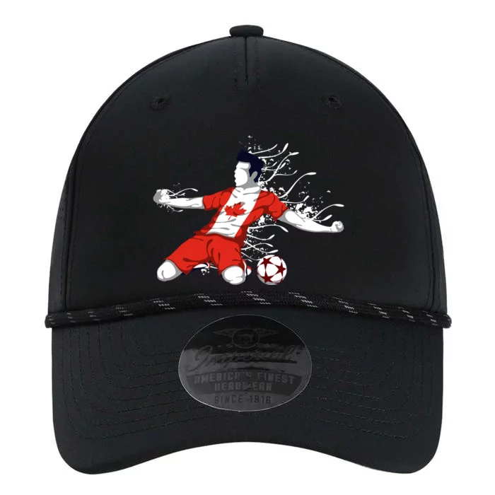 Canada Soccer Fans Jersey Canadian Flag Football Lovers Art Performance The Dyno Cap