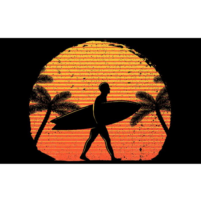 Cool Surfer For Sunset Beach Surfing Bumper Sticker