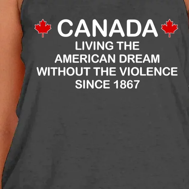 Canada Shirt From The Pentaverate. Women's Knotted Racerback Tank