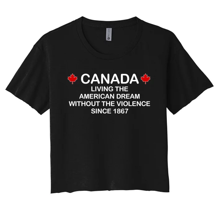 Canada Shirt From The Pentaverate. Women's Crop Top Tee