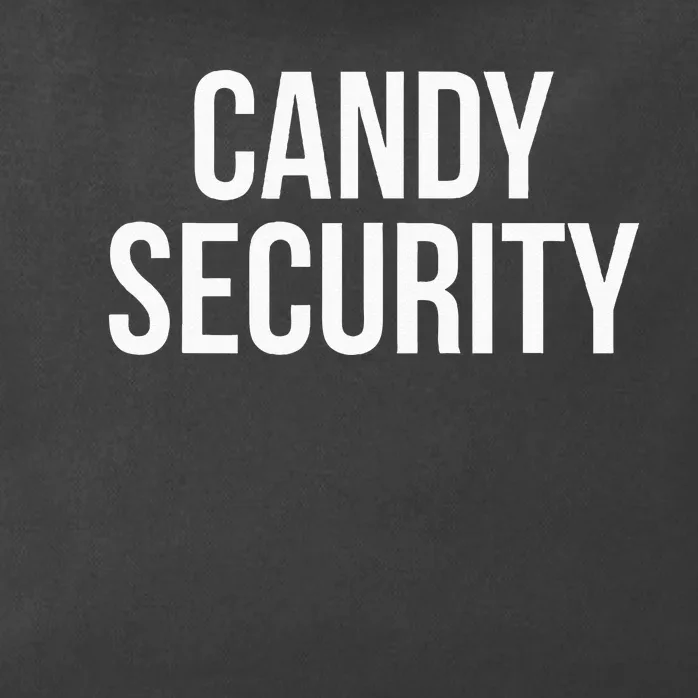 Candy Security Funny Halloween Costume For Parents Zip Tote Bag