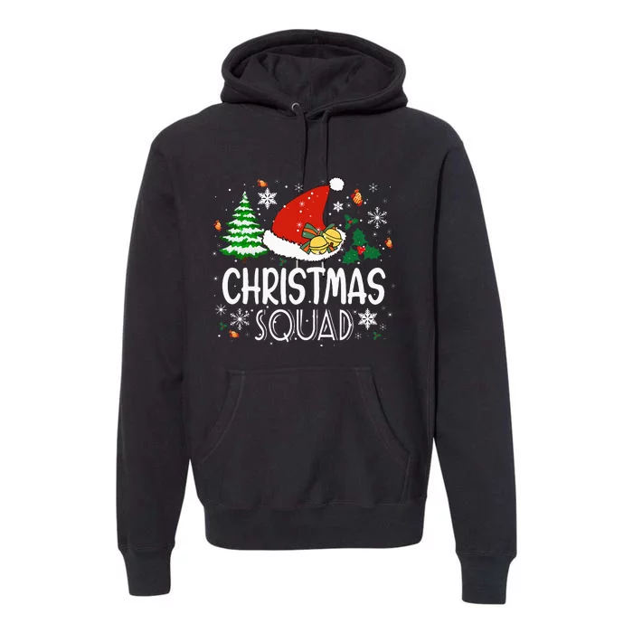 Christmas Squad Family Group Matching Christmas Pajama Party Premium Hoodie