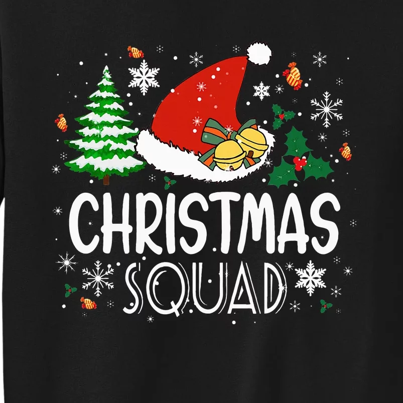 Christmas Squad Family Group Matching Christmas Pajama Party Tall Sweatshirt