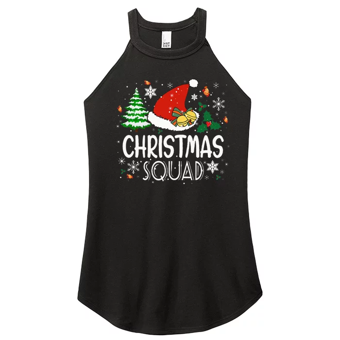 Christmas Squad Family Group Matching Christmas Pajama Party Women’s Perfect Tri Rocker Tank