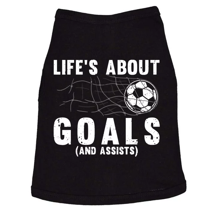 Cool Soccer For Soccer Lovers Player Football Goal Doggie Tank