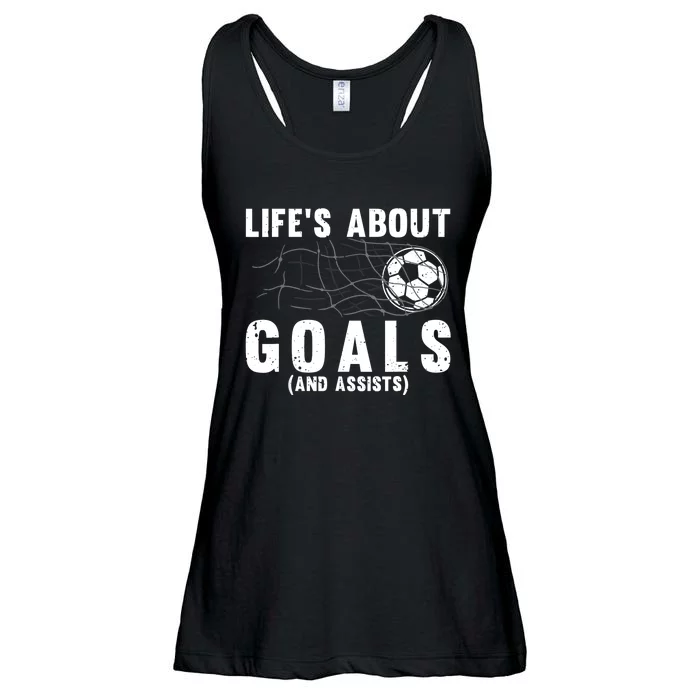 Cool Soccer For Soccer Lovers Player Football Goal Ladies Essential Flowy Tank