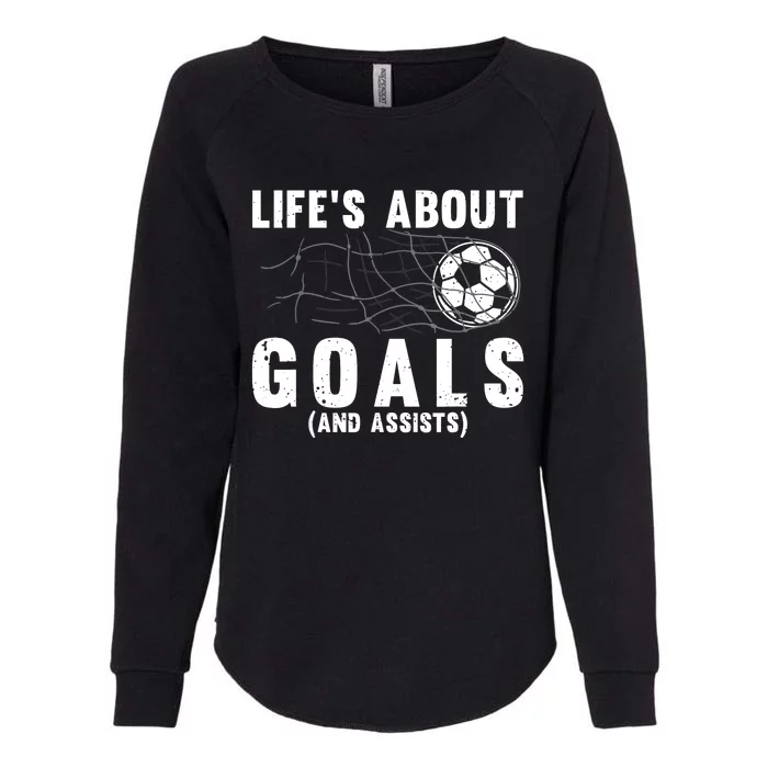 Cool Soccer For Soccer Lovers Player Football Goal Womens California Wash Sweatshirt