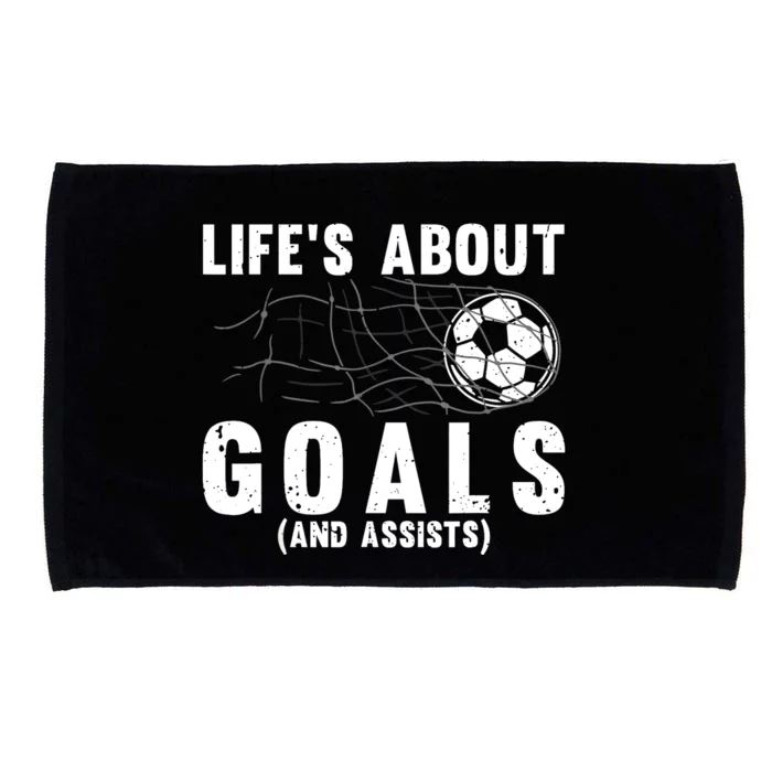 Cool Soccer For Soccer Lovers Player Football Goal Microfiber Hand Towel