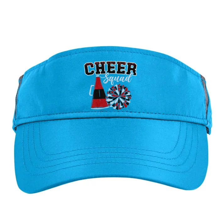 Cheer Squad Funny Cheerleader Cheerleading Red Women Girl Gift Adult Drive Performance Visor