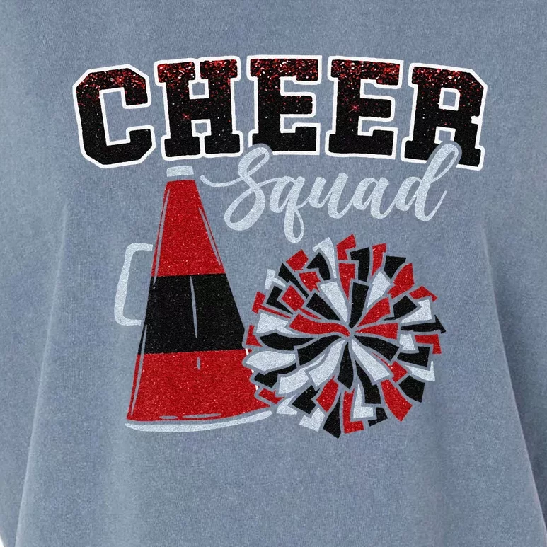 Cheer Squad Funny Cheerleader Cheerleading Red Women Girl Gift Garment-Dyed Women's Muscle Tee