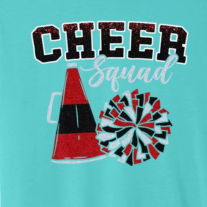 Cheer Squad Funny Cheerleader Cheerleading Red Women Girl Gift ChromaSoft Performance T-Shirt